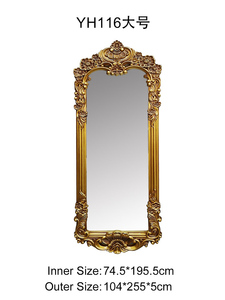 Miroir encadrée de style Art Déco, fait main, de luxe, de forme irrégulière, antique, baroque, pour la décoration de la maison - Product Image 6