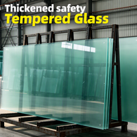 Cloison de salle de bain en verre trempé Xinhong, fabrication exquise, design moderne, anti-corrosion, garantie 5 ans