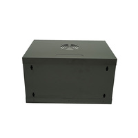 Armoire de serveur réseau murale en acier 6U de 19 pouces avec porte en verre personnalisée pour salle informatique