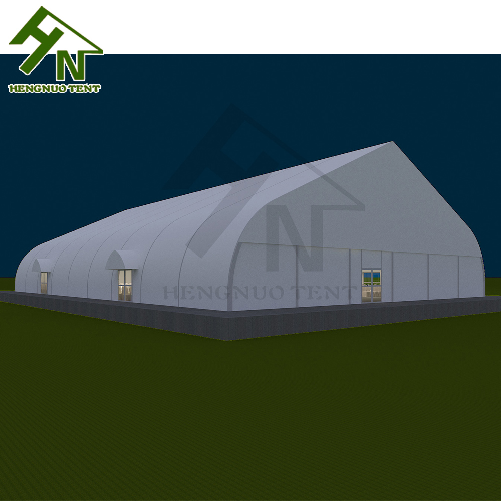 30x100m Curved Event Tent TFS Sandwich Panel Wall Giant Exhibition Hall