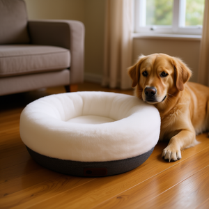 Cuccia per Cani Yommy 45x45x25cm, Morbida Cuccia in Peluche per Animali Domestici, Impermeabile con Fondo Antiscivolo - Product Image 2