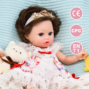 Muñeca Reborn de Silicona Platino 100% de Cuerpo Completo Suave de 13 Pulgadas, Muñeca de Moda DIY para Bebés Recién Nacidos y Niños Pequeños, Juguete Húmedo - Product Image 2