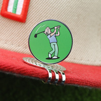 Nouveau Clip Magnétique Créatif pour Chapeau, Marqueur de Balle de Golf en Métal, Clip Magnétique pour Chapeau, Marqueur de Golf Émaillé Anti-UV