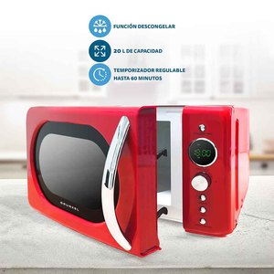 Horno Microondas Digital Grunkel de 20L y 700W, Rojo, con Temporizador y Ajustes de Potencia para Uso en la Cocina - Product Image 2