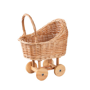 <span class=keywords><strong>Cesto</strong></span> Pieghevole in Vimini Naturale Eco-Friendly Stile Ins, Moderno, per Giocattoli e Oggetti, Ideale per Oggetti di Scena Fotografici Domestici - Product Image 1