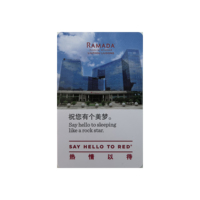 Llave de Hotel Rfid personalizada Kaba/saflok/onity/Miwa/V TARJETA DE Hotel para sistemas de bloqueo de V-ingcard