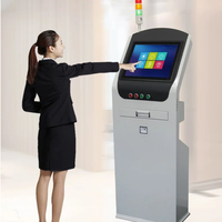 Penjualan laris Stan pembayaran semua dalam satu Desktop swalayan dengan layar sentuh untuk pemindaian Bank penggunaan dalam ruangan OS Windows