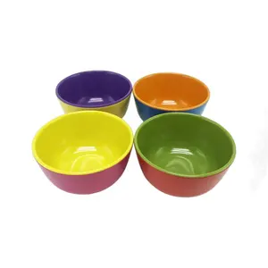 Ronde Plastic Groente Bowls Kleurrijke Melamine Kom Groothandel Custom Melamine Kom