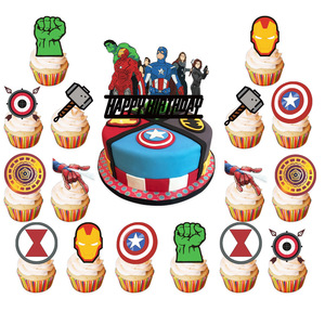 Fournitures pour Fête d'<span class=keywords><strong>Anniversaire</strong></span> d'Enfants, Ballons de Fête pour Garçons, Thème Héros, Bannière <span class=keywords><strong>Joyeux</strong></span> <span class=keywords><strong>Anniversaire</strong></span> Cartoon, Kits de Décoration pour la Maison - Product Image 4