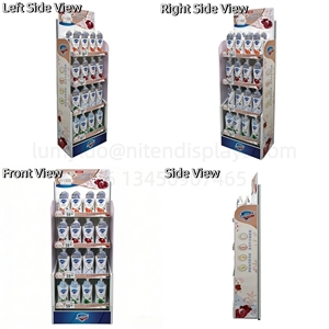 Metal Pegboard Display Rack Floor Standing Multi-Layer Retail Merchandise Display Stand For Skincare Shampoo Products - Product Image 4