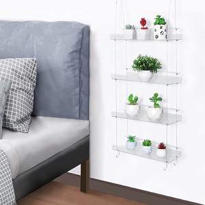 Estante transparente colgante para plantas, escaparate de exhibición de flores de acrílico para interior, estante de almacenamiento flotante para plantas - Product Image 2