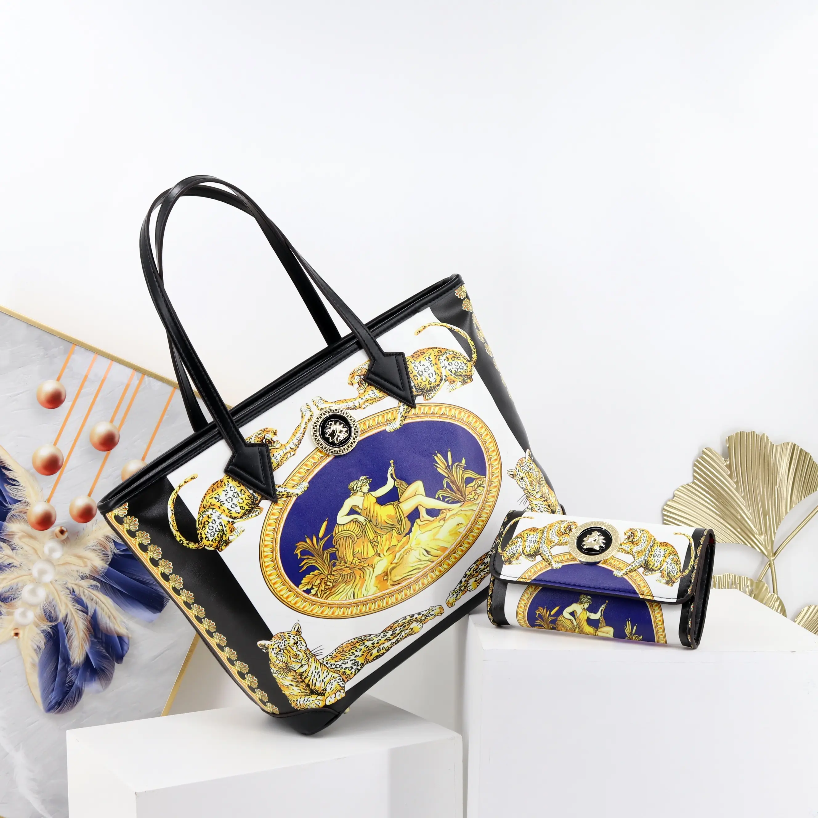 Hochwertige Mode-Tragetaschen-Sets für Frauen Luxus-Designer-Taschen für Damen Berühmte Marken, die Einkaufstaschen für Mädchen drucken