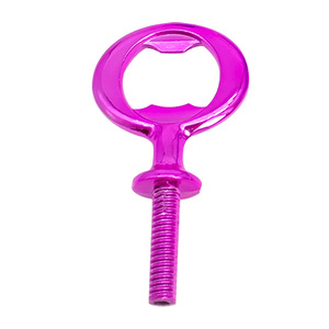 Zinc Alloy Bottle Opener Long Handle Round Shape Food Grade For Beer Wine Opening - Product Image 2