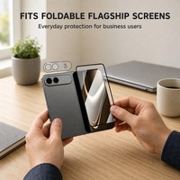 Protection d'écran en verre trempé transparent anti-rayures 9H et protection d'objectif d'appareil photo 2-en-1 de luxe pour iPhone Duo