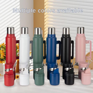 Botella Aislada de Acero Inoxidable de 1200ml, Kit de <span class=keywords><strong>Mate</strong></span>, Recipiente para <span class=keywords><strong>Mate</strong></span>, Bombilla, Cepillo de Limpieza, Filtro de Té - Product Image 6