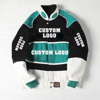 Blouson universitaire pour homme en gros, style bomber de course, patchwork, streetwear, coupe ample, vintage, rétro, logo personnalisé, vente en gros, OEM personnalisé