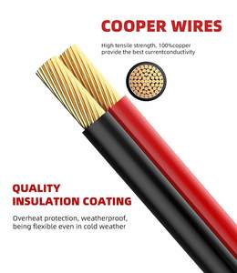 Cable de Extensión Solar con Núcleo de Cobre - 10AWG 30cm con Clasificación IP67 y <span class=keywords><strong>2</strong></span> Adaptadores de Polaridad Inversa SAE para Autocaravanas, Camiones y Motocicletas - Product Image 5