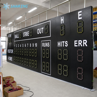 Tableau de score électronique extérieur grand format pour baseball, affichage numérique LED pour le softball, pour les stades sportifs