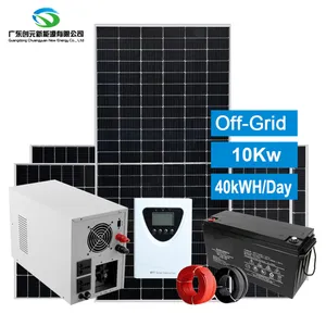 Off Grid Solar Systeem 3kw 5kw 10kw Thuis Zonnepaneel Kit 10kw 10 Kw Zonne-Energie Systeem Voor Prefab Huizen