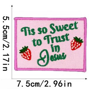 Patch brodé thermocollant de haute qualité avec inscription « Jesus Yall Need Dolly » pour la décoration de vêtements, chapeaux et sacs - Product Image 2