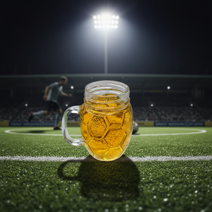 Tasses à bière, gobelets à eau et verres à vin créatifs, verres en verre durables estampés or pour les fans <span class=keywords><strong>de</strong></span> sport, 450 ml - Product Image 2
