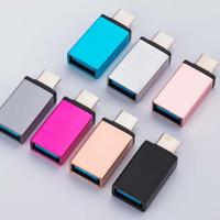Adaptador USB3.1 Tipo-C a USB3.0 Macho/Hembra Económico con Blindaje Trenzado para Computadora, Teléfono Móvil y Cámara