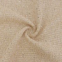 Tissu en tweed teint en fil de polyester de vente directe d'usine RTS avec paillettes pour manteau