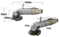 NRS Japan Type 2 Pouces Meuleuse Pneumatique à Air, Petite Machine de Meulage Prolongée, Petit Outil Électrique pour Détails Bois Métal Voiture