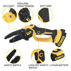 Tronçonneuse électrique sans fil de 4 pouces 20V 300W alimentée par batterie avec lame de 100mm pour couper le bois de bricolage - Product Image 6
