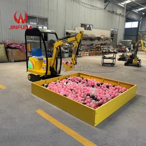 Excavatrice électrique pour enfants avec <span class=keywords><strong>construction</strong></span> en métal et acier et bras de fouille manuel pour jeux de sable en extérieur - Product Image 6