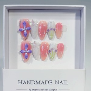 Décorations pour ongles en forme de nœud - Bestseller viral - <span class=keywords><strong>Mini</strong></span> nœuds en ruban de couleur <span class=keywords><strong>macaron</strong></span> minimaliste en résine pour ongles en forme d'amande - Product Image 2