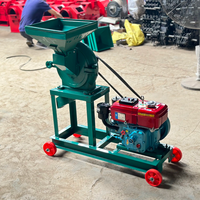 Machine à moudre les céréales à haute efficacité, broyeur électrique de maïs et de soja, petit moulin à aliments pour usage domestique et agricole