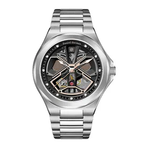 Daniel Gorman Dg8107 Black Daniel Reloj Automatico Hombre Skeleton Mechanical Watch For Men Relojes Para Hombres