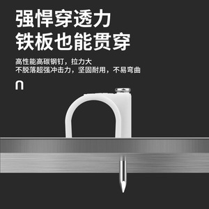 ที่หนีบตะปูวงกลม LTS สำหรับยึดสายเคเบิลเหล็ก ติดผนัง ใช้ในบ้าน มีหลายขนาด - Product Image 5