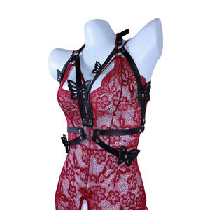 Seksi köle esaret kiti vücut koşum yetişkin çiftler için seksi kelepçe esaret kemer esaret bacak bandı bel zinciri gece kulübü flört - Product Image 3