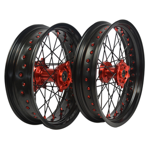 Ruedas Delanteras para Motocicleta CR 125 250 <span class=keywords><strong>Cc</strong></span>, Llantas de Carretera, Ruedas Supermoto con Radios para <span class=keywords><strong>HONDA</strong></span>, MOQ 1 Juego - Product Image 3