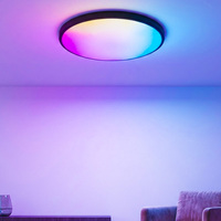 Plafonnier LED intelligent WIFI moderne RGBCW, télécommande via application Tuya, compatible Alexa et Google Assistant, dimmable, pour chambre et salon
