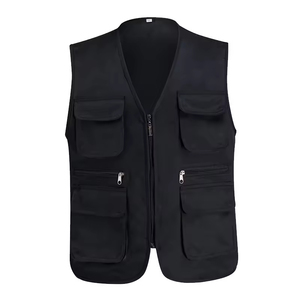 Gilet de pêcheur multi-poches avec logo de dessin animé, idéal pour la pêche, la randonnée, le journalisme, la photographie, le camping et le safari - Product Image 4