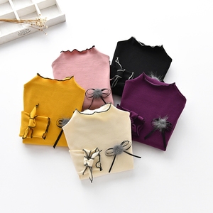 Nouvelle Blouse Coréenne Unie à Col Montant pour Enfants – Coupe Classique - Product Image 2