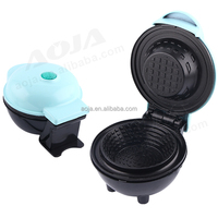 Machine à gaufres électriques professionnelle, machine à gaufres électriques automatique avec CE CB, mini machine à gaufres à bol antiadhésive pour la maison
