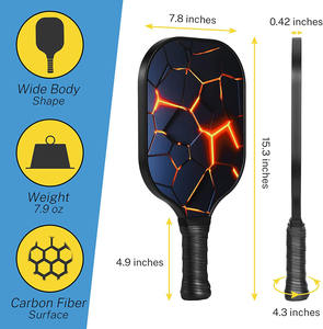 ที่กำหนดเอง10มิลลิเมตร,13มิลลิเมตร,16มิลลิเมตรคาร์บอนไฟเบอร์ Pickleball พายชุด<span class=keywords><strong>2</strong></span> - Product Image 3