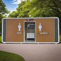 Toilettes publiques extérieures portables en acier de marque Apple, écologiques, avec zone de repos pratique, modèle 03, pour utilisation