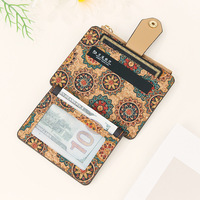 Dompet Multi fungsi fesyen antik ultratipis dompet koin kustom Portugis gabus tas ritsleting tempat kartu kredit