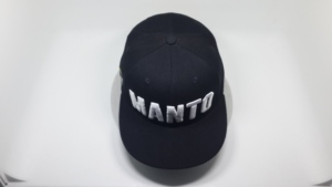 Cappello Snapback <span class=keywords><strong>Nero</strong></span> in Cotone con Visiera Piatta, Ricamo 3D in Rilievo <span class=keywords><strong>MANTO</strong></span> Bianco, Cappello da Baseball Stile Street - Product Image 6