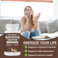 Extrait de Champignon Marque Blanche : Mélange de Collagène et Champignon Crinière de Lion – Complément Énergisant et Concentration Naturel Pur – Capsules de Café aux Champignons