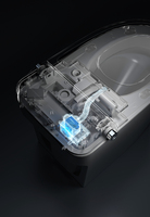 WC intelligent électrique monobloc JM807 avec bidet, siège auto-nettoyant, chauffage, double chasse d'eau, capteur de pied, chasse d'eau, siphon en P, siphon en S