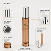 Mini flacon de parfum en verre 5ml 6ml 10ml 15ml, format voyage, cylindre, vaporisateur à pompe, transparent, logo personnalisé, OEM, luxe, impression sérigraphique