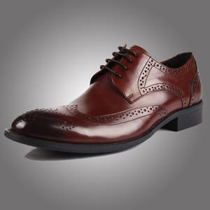Zapatos Brogue de Cuero Vacuno Genuino con Suela Antideslizante y Comodidad Interior, Zapatos Formales para Hombre - Product Image 3