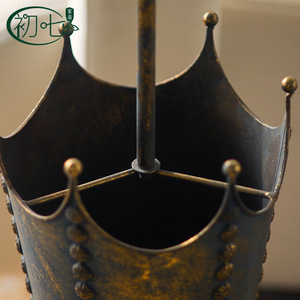 Soporte para paraguas de hierro estilo vintage para el hogar, oficina, hotel, cubo de almacenamiento para interiores y exteriores A3292 - Product Image 4