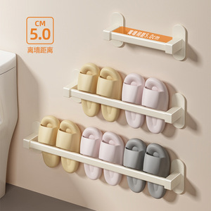 Bathroom Slipper Rack Wall Mounted Adhesive Rectangular Space Saving Storage Solution For Toilet Corner - Product Image 3